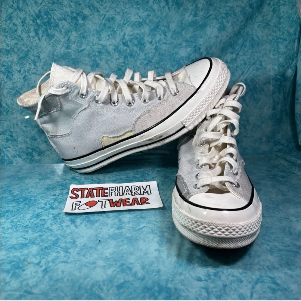 Converse Chuck 70 Gray Patchwork Men’s Canvas High Top Shoes Sneakers Size 9.5